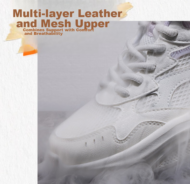 361° Women's Sports Shoes Summer Breathable Thick Sole Commuter Casual Retro Dad Sneakers 682616781-1 11