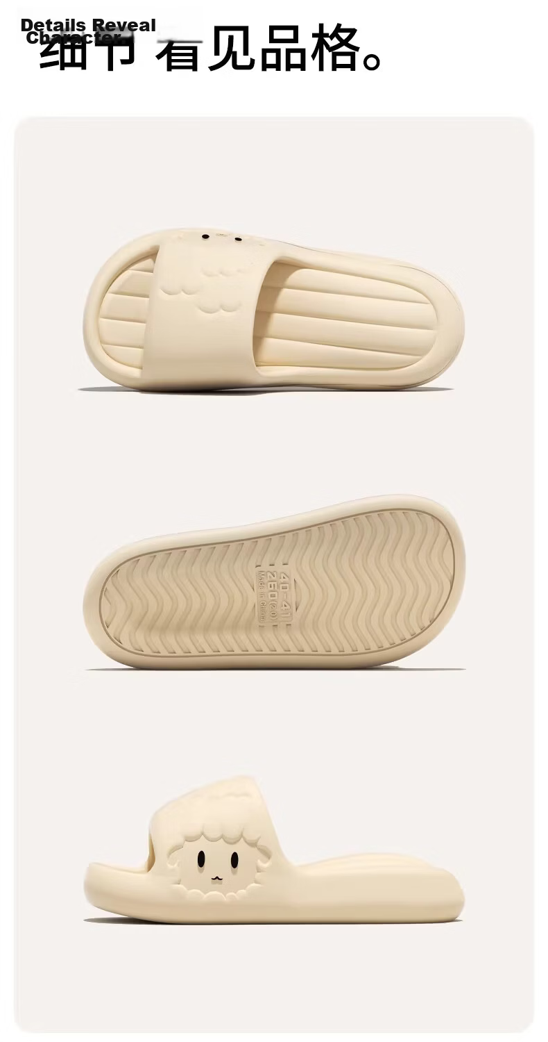 Duchen Medical Operating Room Women's Slippers Summer 2026 New Soft Sole Anti-Slip Odor-Resistant EVA Khaki Size 38-39 14