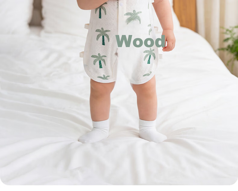 Tonglian Chuxin [Ice Cotton] Baby Romper Summer Jacquard Thin Sleeveless Newborn Pipa Suit Crawling Clothes 2
