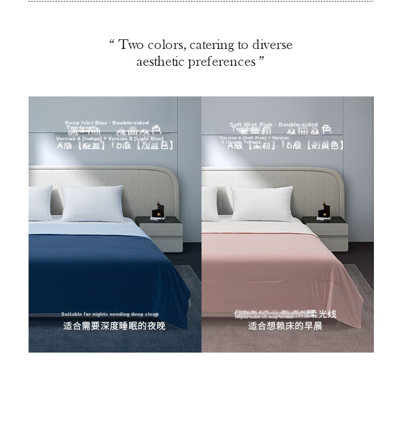 Hilton Summer Cooling Quilt Deep Sleep Cooling Core A-Class Antibacterial Washable Air Conditioning Quilt Deep Blue 200*230cm 11
