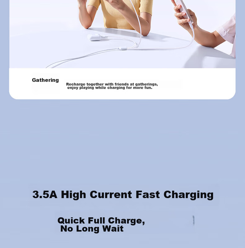 BASEUS Apple 16/15 Charging Cable Data Cable Fast Charge 3.5A Multi-in-1 Type-C Moonlight White 1.2m 11