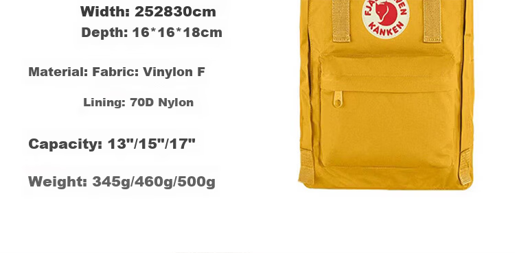 FJALLRAVEN Laptop Backpack 23523-046 Super Grey 13L Student School Bag 7