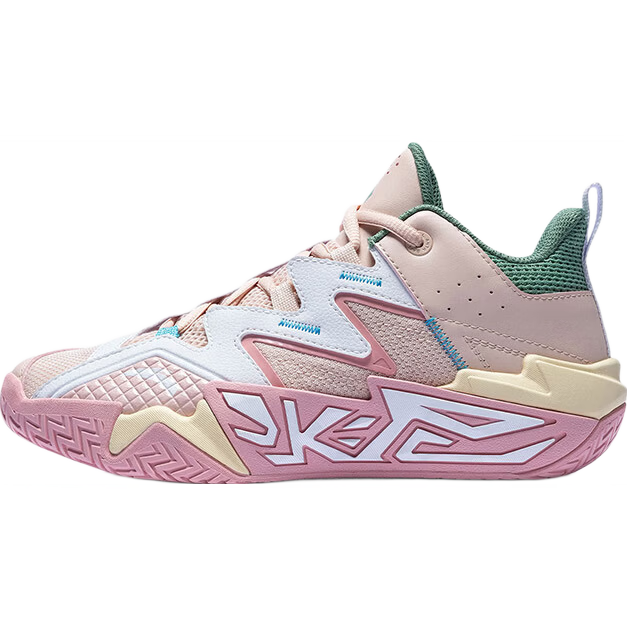 Anta Kids Boys Sports Shoes Big Kids 2026 Spring Wear-Resistant Shock Absorption Low-Top New Cement Basketball Shoes A12611102