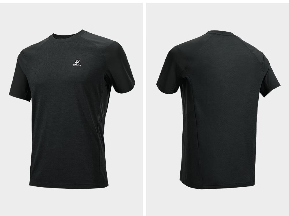 KAILAS XM1 Merino Wool Men's Quick-Dry Crew Neck T-Shirt Outdoor Hiking Moisture-Wicking Breathable Short Sleeve 19