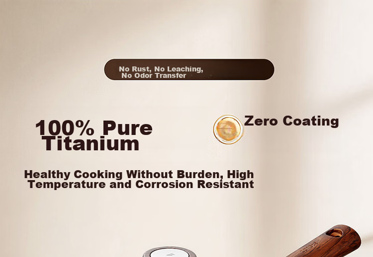 Carrot Pure Titanium Baby Milk Pot Non-Coated Yukihira Pot Infant Small Milk Pot Soup Pot Instant Noodle Pot Integrated 22cm 4