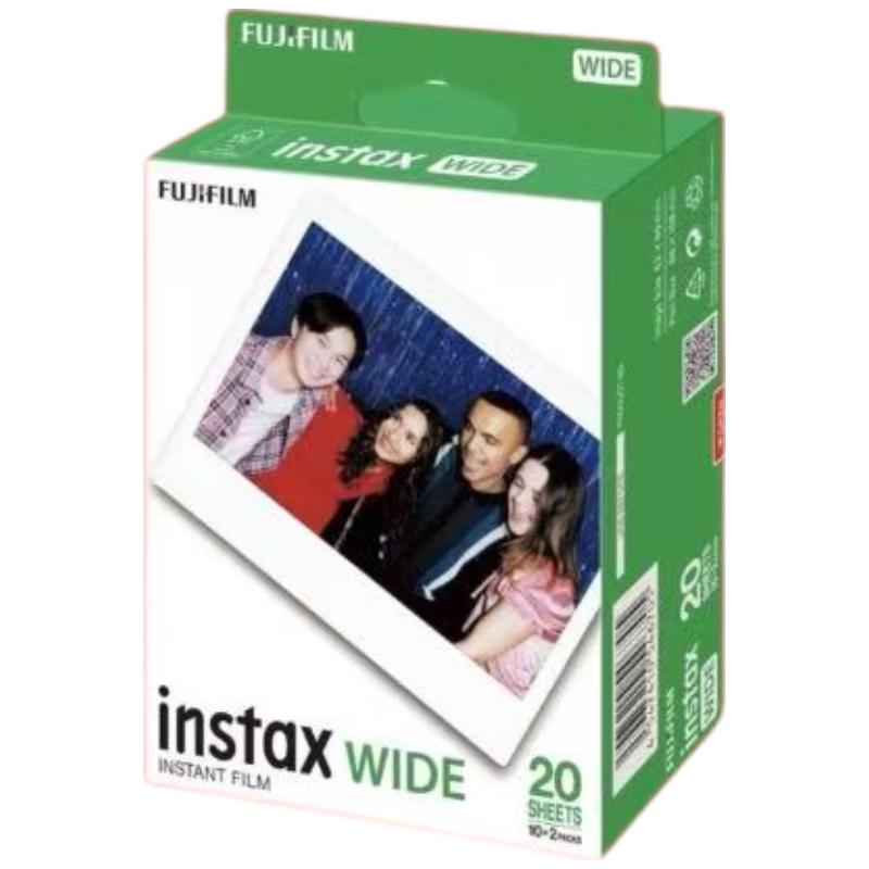 FUJIFILM Instax Wide Instant Film 20 Sheets White Border Overseas Version (Compatible with WIDE200/210/300/400)