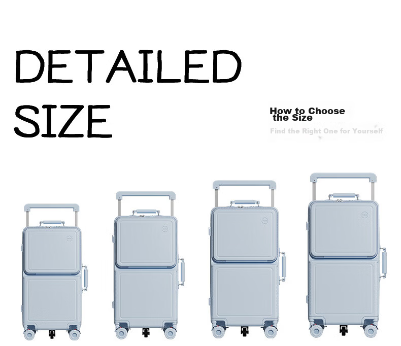 Pepsi Luggage Suitcase Front Opening Travel Case 24 Inch Unisex Wide Telescopic Handle Multifunctional Business Trip Password Lock Box 11