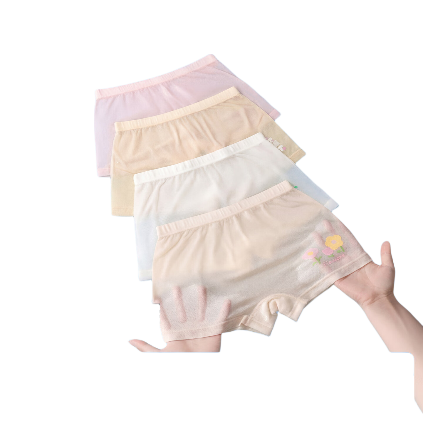 BADIGAO Disposable Ice Silk Underwear for Girls Children Seamless Sterilized Daily Disposable Shorts Summer Travel Ultra-thin Wash-free