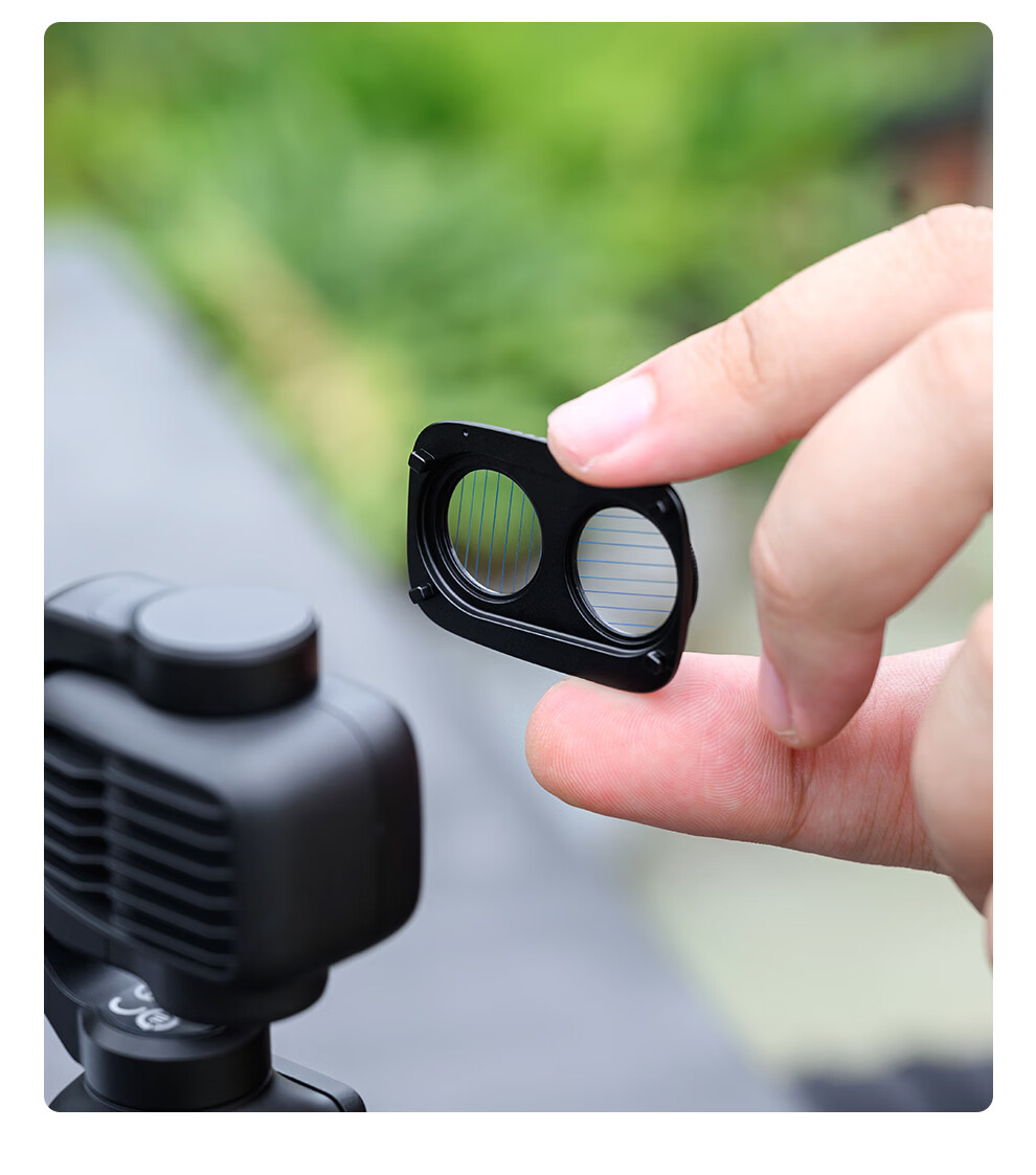 Kase DJI Pocket 4/3 Filter Kit for Action Camera, Including Black Soft + CPL + Adjustable ND + Teleconverter Four-In Set 6