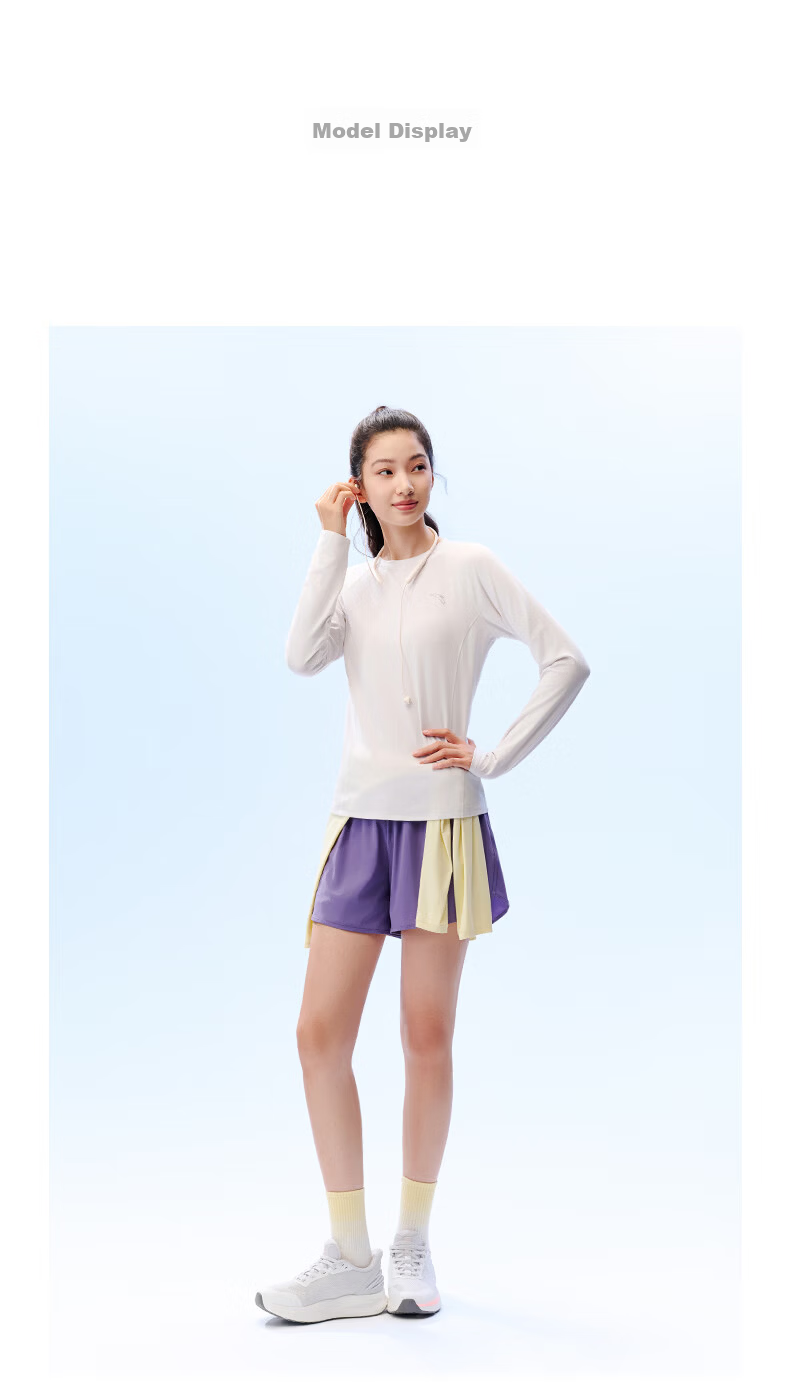 Anta Zero Pressure Quick-Dry T | C100 Quick-Dry Master Wool Long Sleeve T-Shirt Women Autumn New Slim Running Top 11