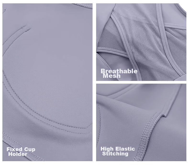 ACKDCS Women's Yoga Backless Top 2026 Summer New Quick-Dry Sports Short Sleeve T-Shirt Pilates with Chest Pad Fitness Wear 9
