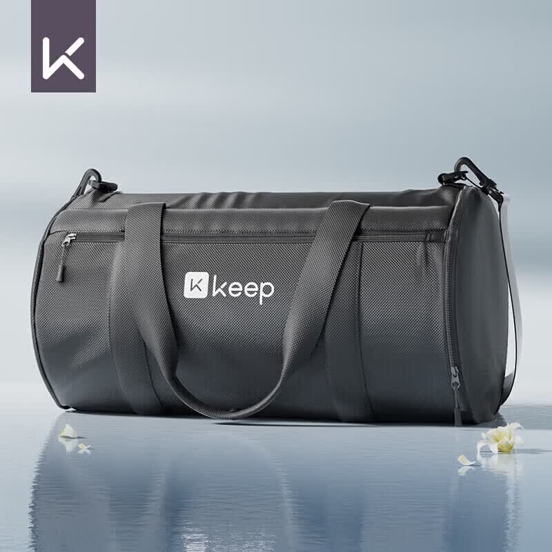 Keep Waterproof Dry and Wet Separation Swim Bag Travel Fitness Unisex Sports Bucket Bag Training Crossbody 532 Black Shine