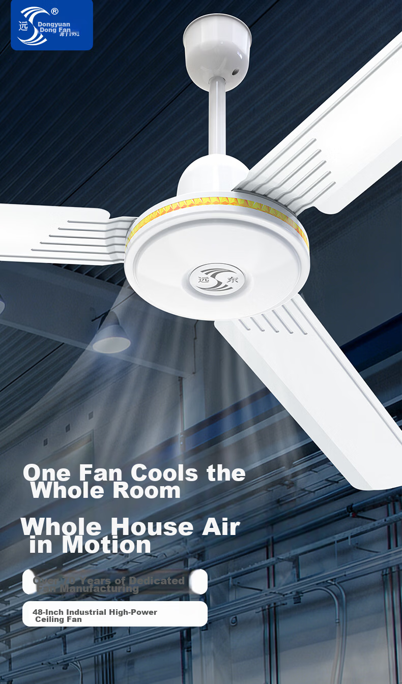 Far East 56-Inch Industrial Ceiling Fan Commercial Roof Mount Factory Workshop AC5604 3