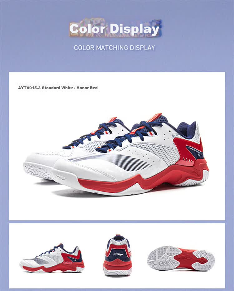 LI-NING Badminton Shoes Yinlang IV 4th Generation Training Shoes Unisex New Comfortable Durable Wide Fit Sports Shoes 6
