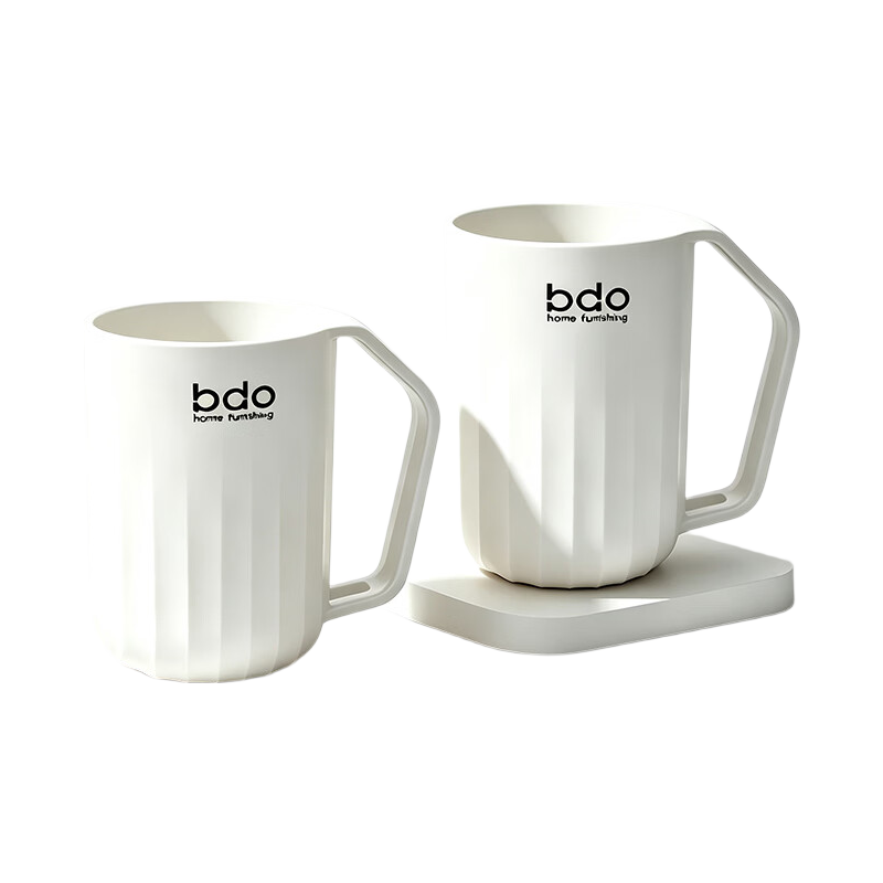 BDO Student Dormitory Mouthwash Cup, Children's Couple Cups, Toothbrush Holder, Washing Cup, 2 Thick Shatterproof Cups for Back-To Seaso