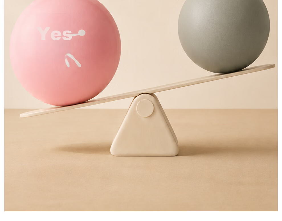 QIAODAN Yoga Pilates Octopus Pelvic Floor Muscle Training Balance Ball 25cm Fitness Ball for Pregnant Women and Adults 16
