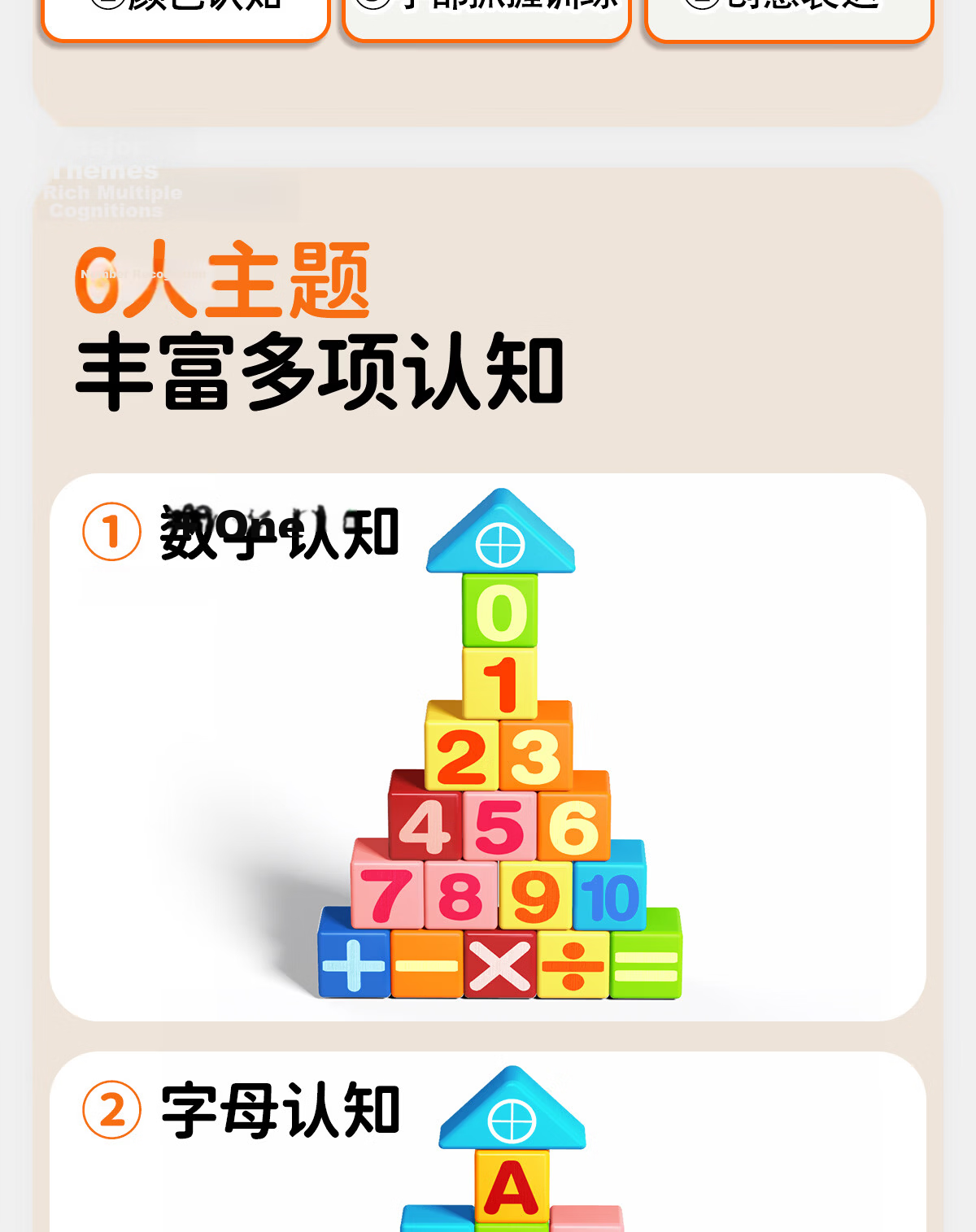 Tongmujing Large Building Blocks Children's Toys 3-6 Years Old Solid Wood 3D Puzzle Educational Early Learning Birthday Gift for Boys and Girls 3