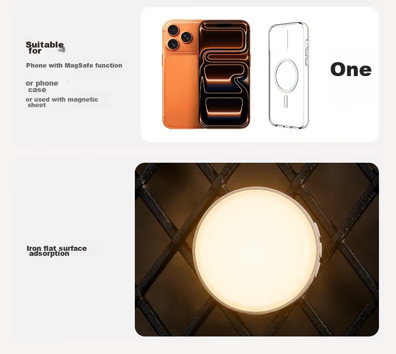 CRENOV Magnetic Portable Mini LED Pocket Light RGB Full-Color Outdoor Handheld Selfie Live Streaming Photography Beauty Tofu Light 4