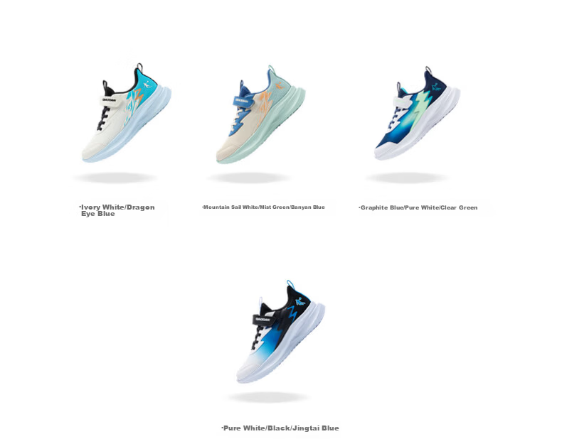 Jordan Boys' Running Shoes Kids Spring Autumn [Chasing Light Pro] Mesh Sports Shoes Blue/White/Green Size 39 30
