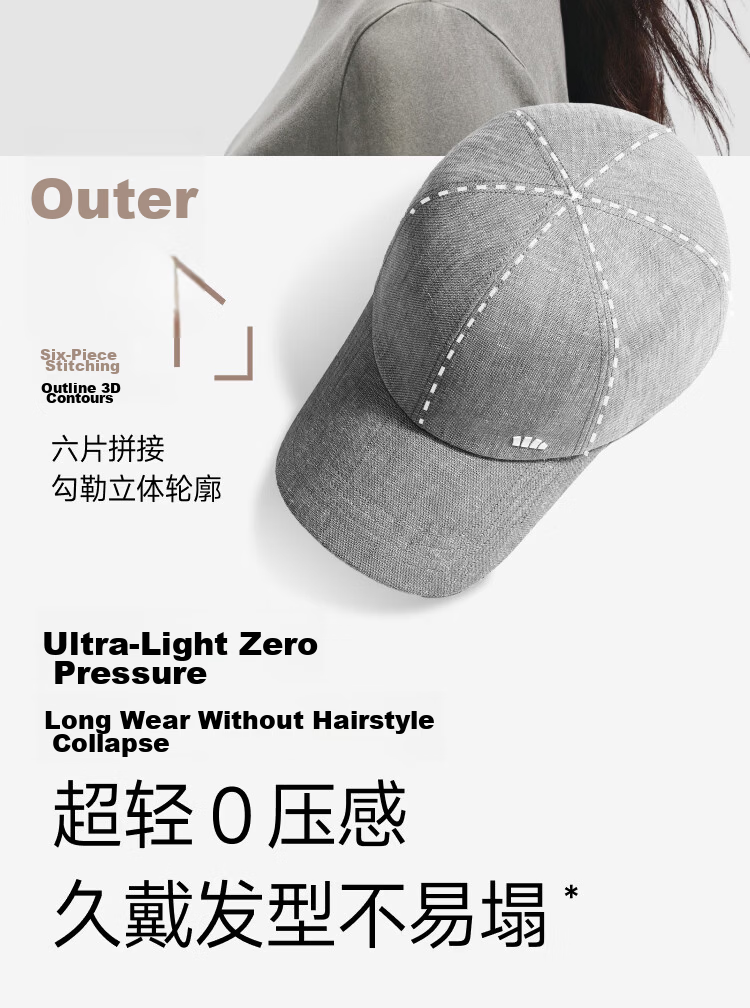 Beneunder Baseball Cap Unisex Sun Protection Outdoor Cycling Duckbill Wide Brim Slim Face Hat DS020 12