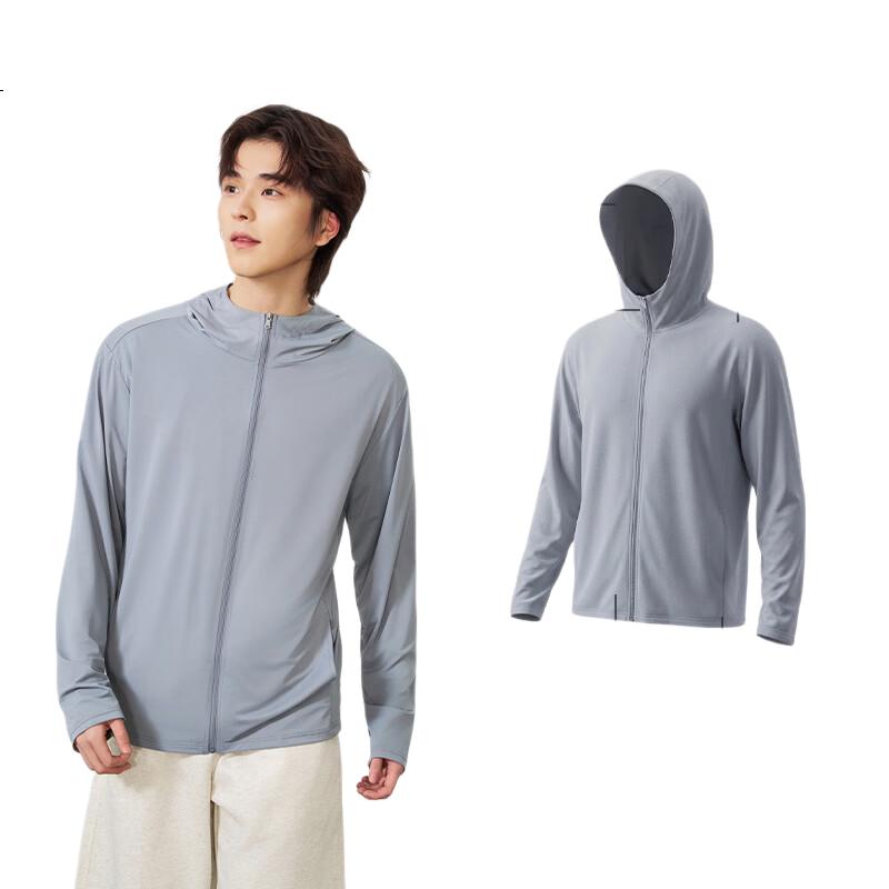 LangSha Men's UPF50+ Ice Silk Sunscreen Jacket Spring Summer New Lightweight Breathable Outdoor Casual Quick-Dry Coat 219