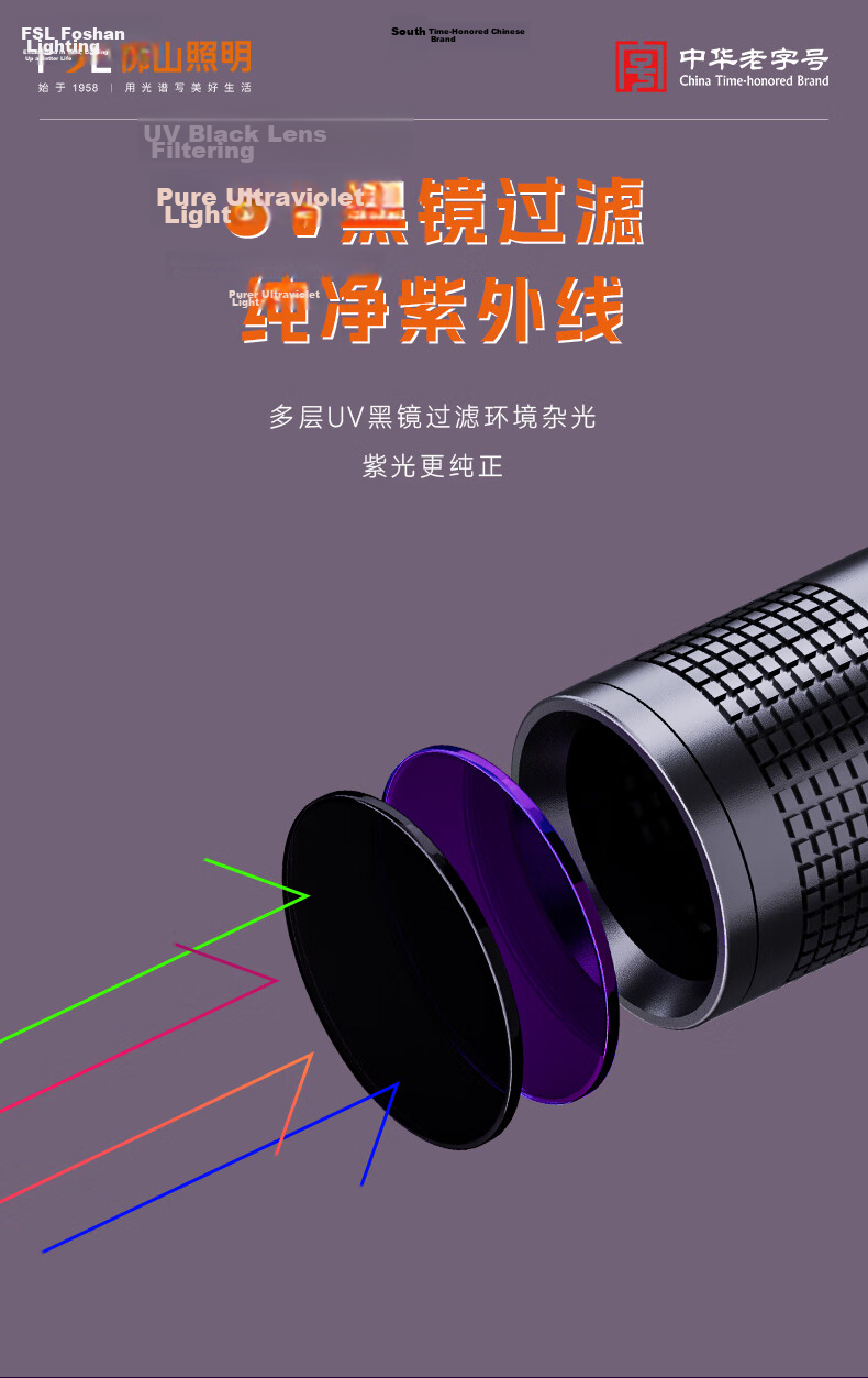 Foshan Lighting Ultraviolet Flashlight JD Self-operated Woods Lamp 365nm Cat Ringworm Lamp Fluorescent Vegetable Detector 7
