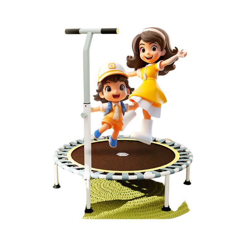 JD Original Trampoline with Handrails for Adults And Children, Home Gym Trampoline, Indoor Exercise Equipment for Entertainment And Fitness
