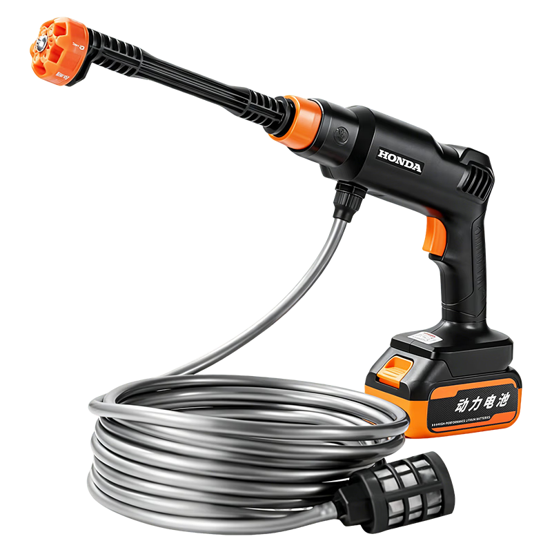 HONDA Wireless Car Washer High-Pressure Water Gun Home Use Powerful Rechargeable Lithium Battery Booster