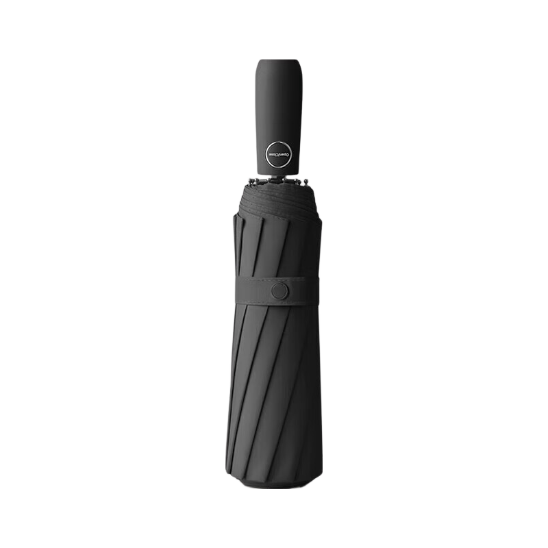 MAYDU 12-Rib Automatic Umbrella, Heavy Rain Protection, Double-Rib, 518 Grams, M3326 Elegant Black