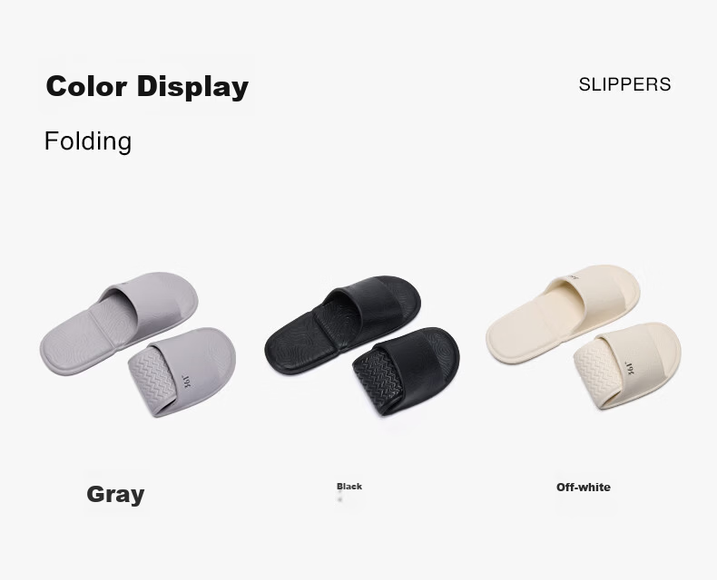 361° Couple Hotel Business Travel Portable Slippers Non-Slip Lightweight EVA Home Slippers Simple Foldable Travel Slippers 14