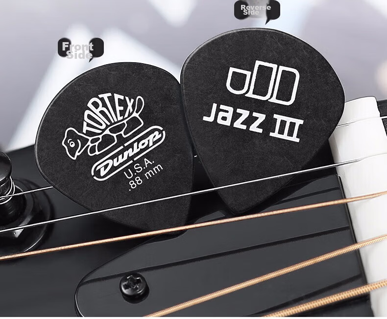 DUNLOP 498 Series Celluloid Guitar Picks Non-Slip Fast Strumming Colorful Guitar Accessories 6-Pack 11