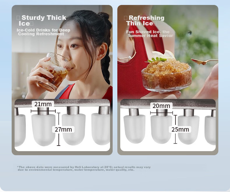 Coca-Cola Home Ice Maker Small 2026 New Upgrade Large Window Fully Automatic One-Key Cleaning Bullet Ice Dormitory Low Power Ice Machine 8