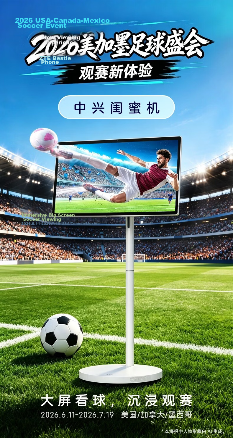 ZTE Freedom Screen Bestie Phone/All-in-One 27-inch Large Tablet "Lobster Farming" Cloud Computer Portable Touchscreen TV 5G SIM Card Slot National Subsidy 1