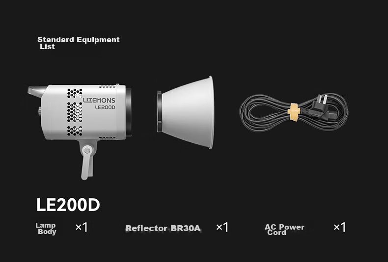 Godox LE200D LED Video Light Continuous Lighting Photography Fill Light Live Streaming Portrait Soft Light Film Light 12