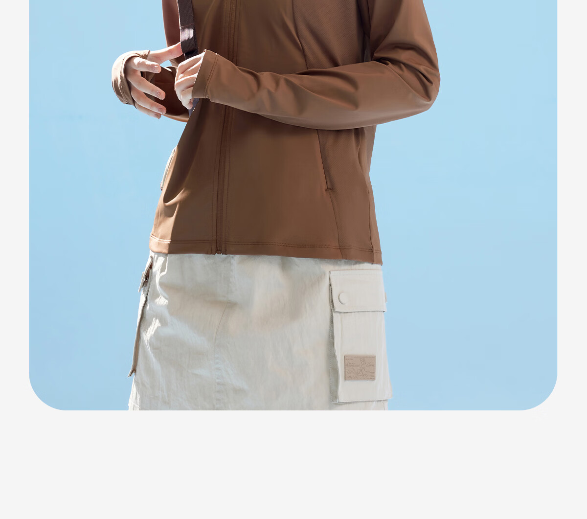 CAMEL Bubble Ice Outdoor Original Yarn Silver Coated Sunscreen Jacket UV Protection Lightweight Breathable Cooling Heat Shield Sun Protection Coat 14
