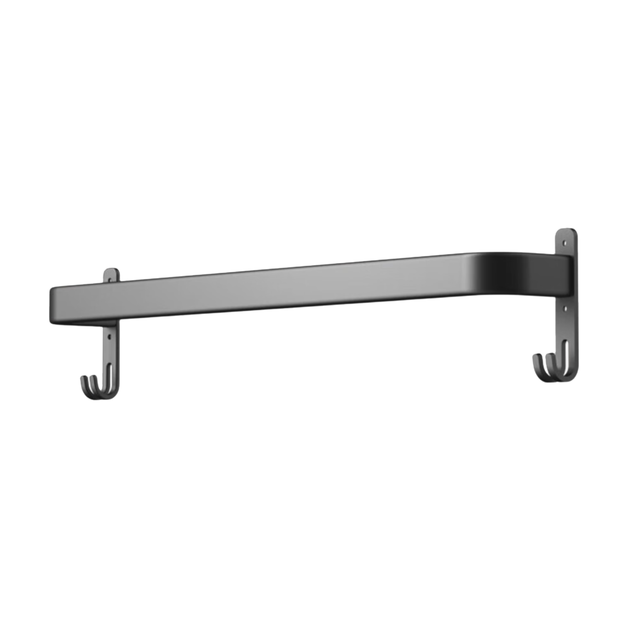 JD Original Anti-Gravity Series No-Drill Towel Rack, Space Aluminum Bath Towel Rack, Single Bar Kitchen Bathroom Shower Caddy, 60cm