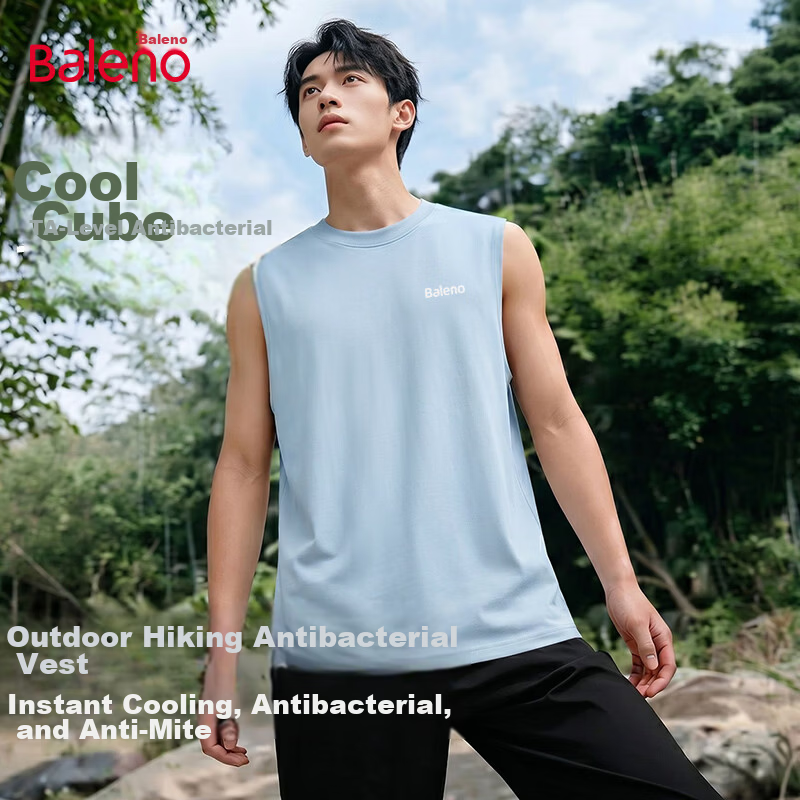 Baleno Men's Summer Antibacterial Cooling Breathable Loose Vest Casual Everyday Sleeveless Shirt