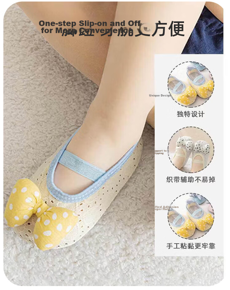 9i9 Baby Walking Shoes Summer Bowknot Girls Breathable Mesh Soft Sole Non-slip Floor Socks B70 Aqua Green Size 13 8