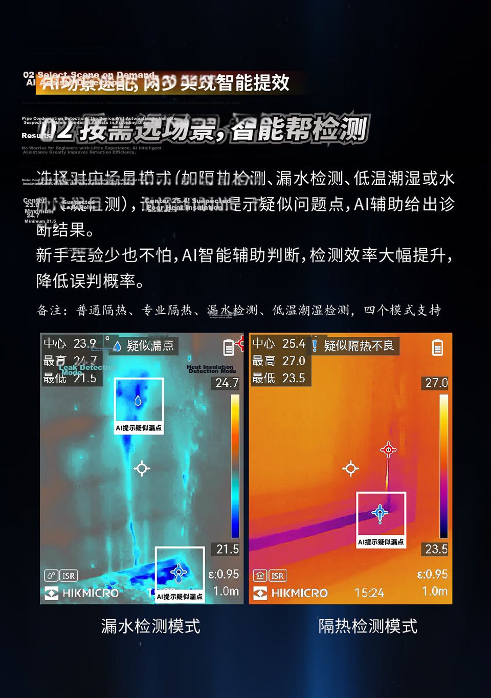 HIKMICRO Thermal Imaging Camera Infrared Thermal Imager Temperature Measurement Circuit Floor Heating Leak Detector H21ProS+ (AI) 3