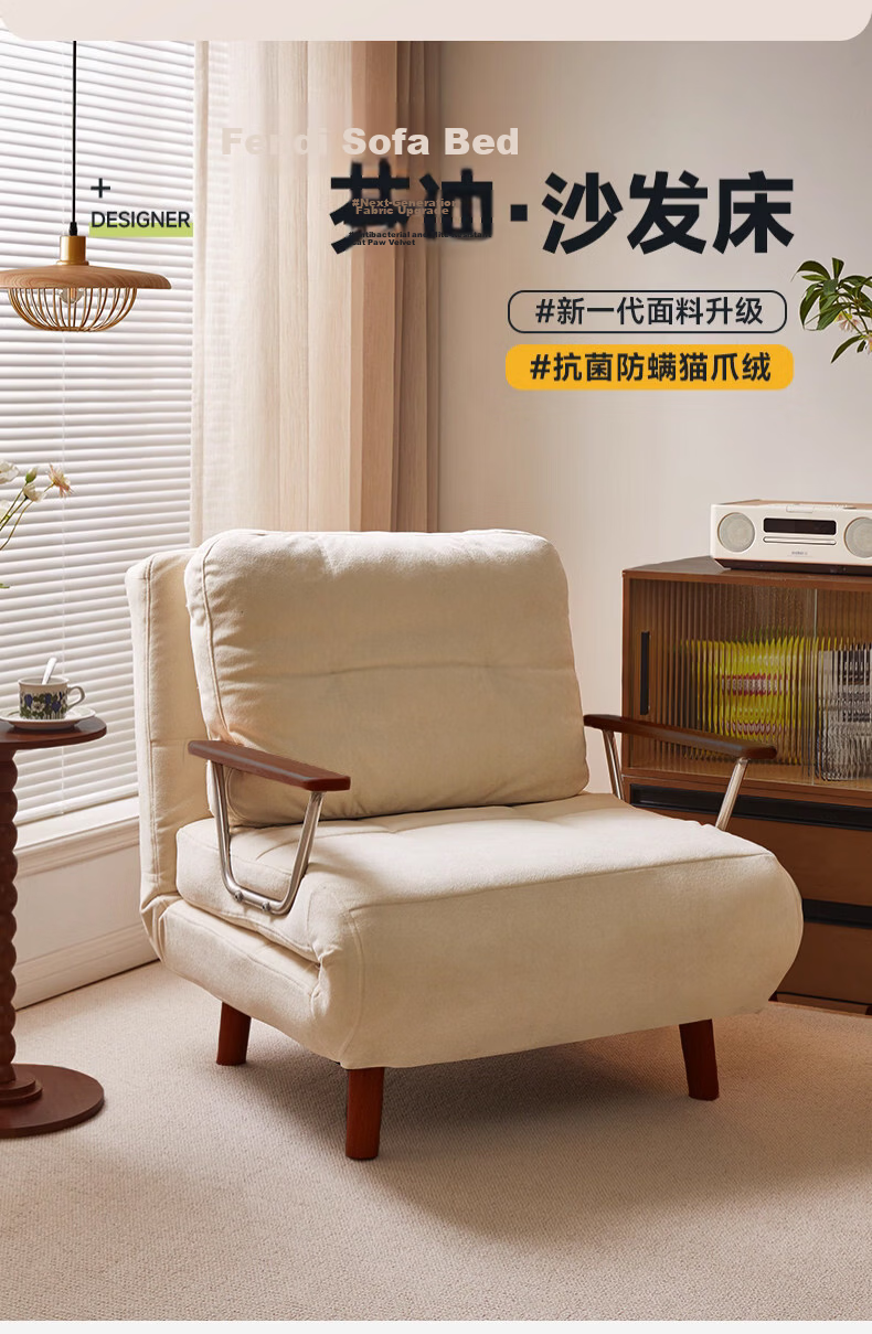 Jiayi Folding Sofa Bed 2026 New Model Dual-Use Small Apartment Single Bed Home Study Folding Bed 1