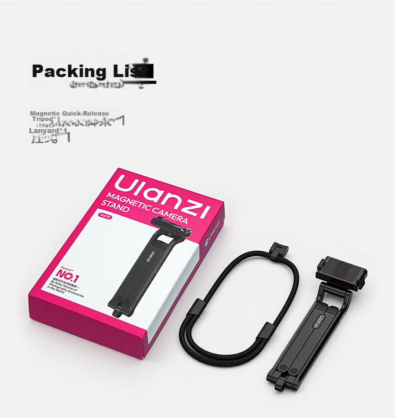 Ulanzi MA37 Magnetic Quick-Release Tripod for DJI Action6/Nano Sports Camera Foldable Portable Handheld Shooting Bracket Selfie Stick 13