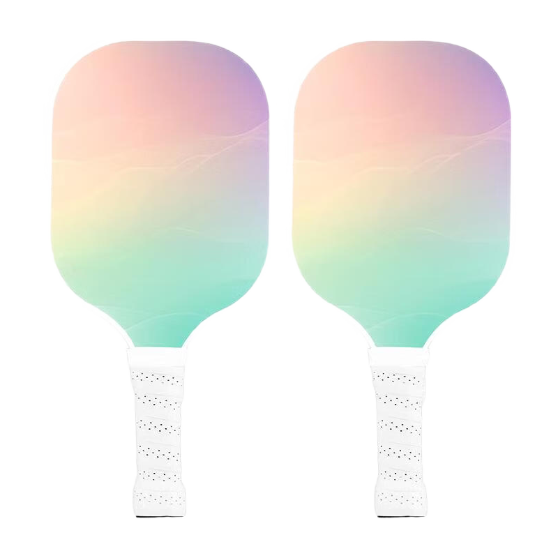 JD Jingzao Pickleball Paddle High Elastic Durable Portable Set Laser White Includes 4 Professional Pickleballs and 1 Paddle Bag