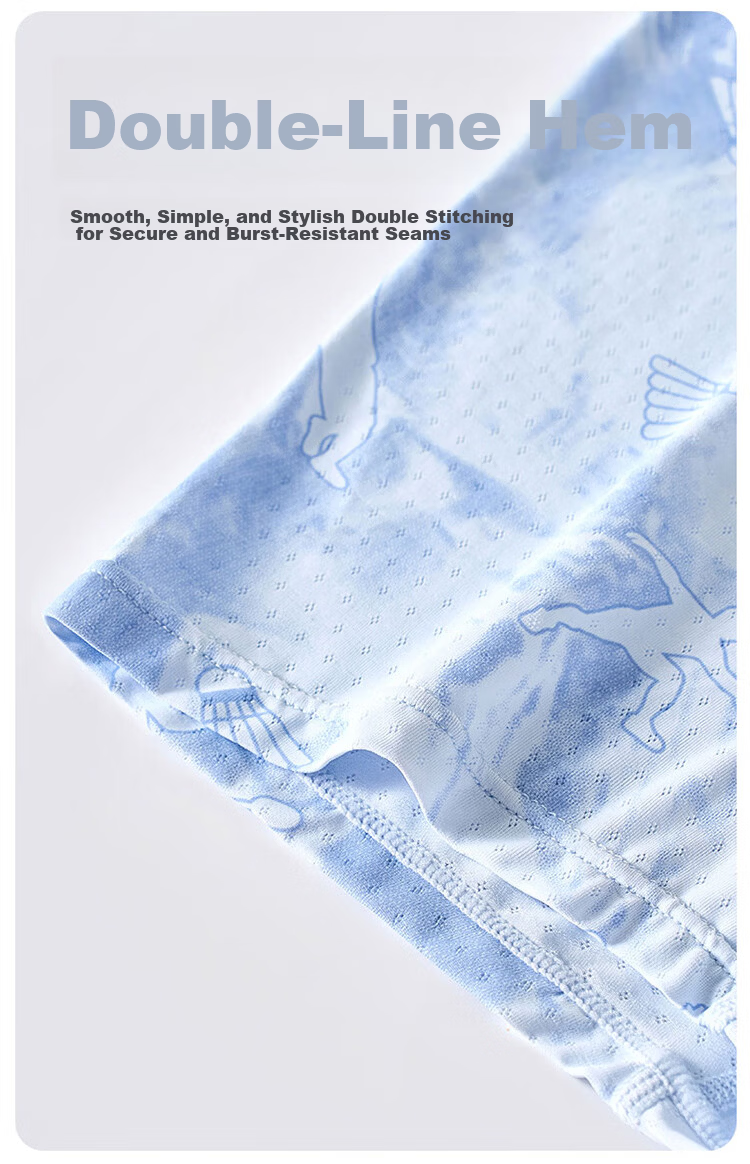 Yuzhaolin Youth Boys Underwear Development Period 12-16 Years Old Ice Silk Summer Thin Children's Boxer Briefs 10