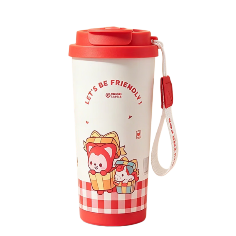 Ali Stainless Steel Insulated Coffee Straw Cup Portable Large Capacity High-Quality Water Bottle for Women