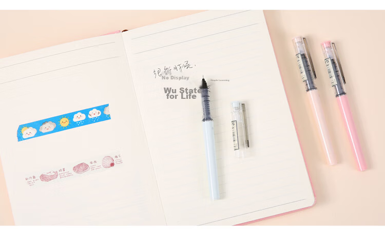 M&G 0.5mm Black Gel Pen Needle Tip Signature Pen Nude Control Series ARP41802A 6-Pack 9