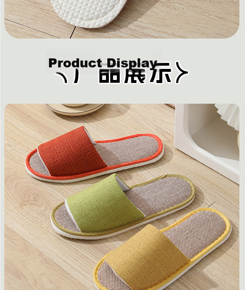 40,000 Kilometers 5 Pairs Disposable Slippers Guest Slippers Hotel Use Summer Home Non-Slip Washable Shower Shoes for Guests 10