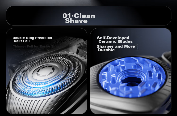 JD Jingzao Electric Shaver High-End Flagship S7 Smart Pressure-Sensing Electric Razor Long Battery Life Fully Washable Gift for Boyfriend Dad Husband Birthday 2
