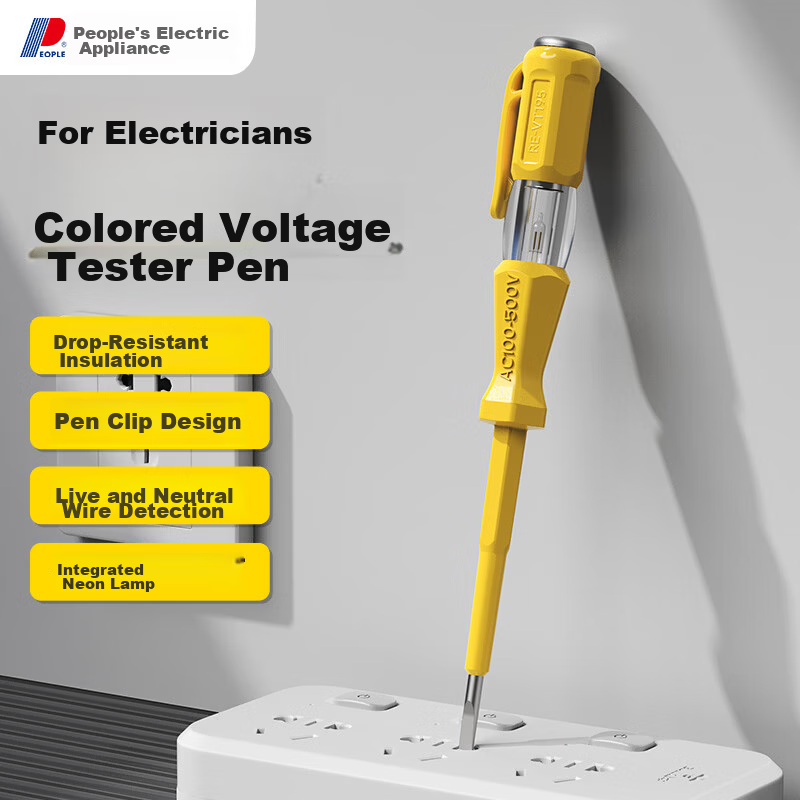People's High-Brightness Electrician Test Pen Voltage Tester Screwdriver Smart Induction Breakpoint Detection Voltage Tester Pen