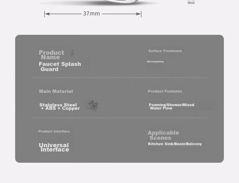 ILEDDOG [Seiko] Kitchen Faucet All-Copper Long Extension Booster Aerator Three-Mode Splash-Proof V-Shaped Nozzle 13