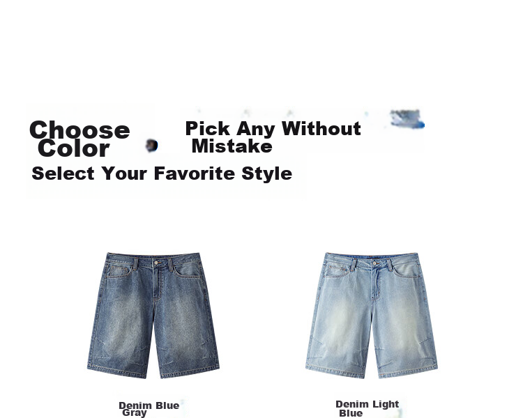 Semir Men's Summer Lightweight Cool Loose Straight-Leg Jeans 2026 Vintage Washed Six-Point Shorts 109326122101 21